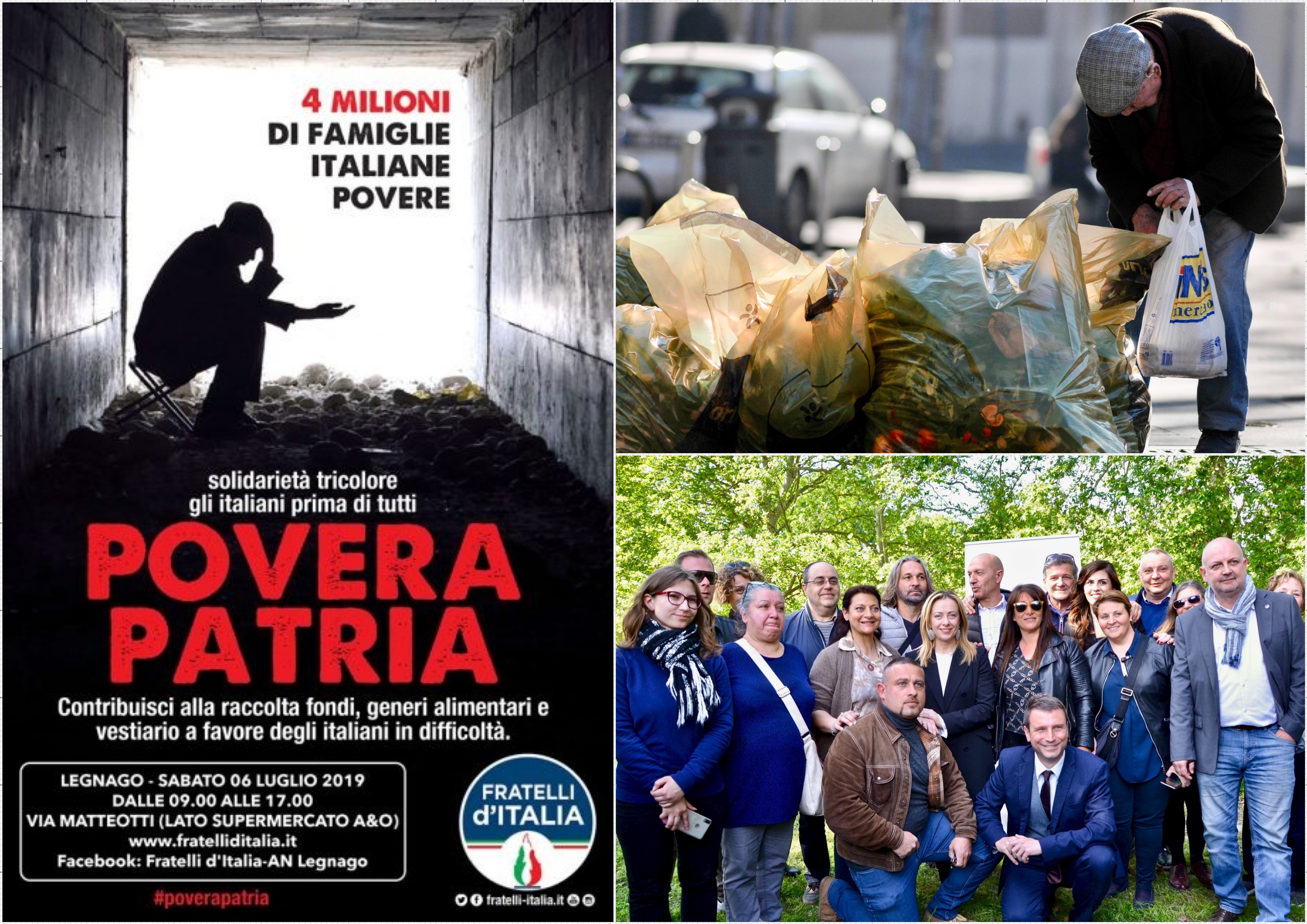 Il Nuovo Giornale Web Pianura Veronese Legnago Ritorna L Iniziativa Povera Patria Promossa Da Fratelli D Italia A Favore Delle Famiglie In Difficolta