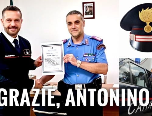 SANGUINETTO. Il CAVALIERE LUOGOTENENTE ANTONINO SCOLARO, DA DOMANI, LASCIA L’ARMA DEI CARABINIERI PER ESSERE COLLOCATO IN CONGEDO.