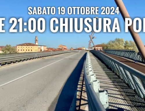 LEGNAGO. ATTENZIONE! IL PONTE PRÍNCIPE UMBERTO SARÀ CHIUSO DALLE ORE 21:00 FINO A NUOVO AVVISO. OGGI, SABATO 19 OTTOBRE.