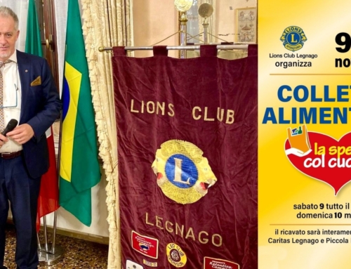 LEGNAGO. A ROBERTO ISEPPI IL TIMONE DEL LIONS CLUB CHE INIZIA SUBITO CON IL SERVICE “FAI LA SPESA CON IL CUORE” IL 9 E 10 NOVEMBRE.