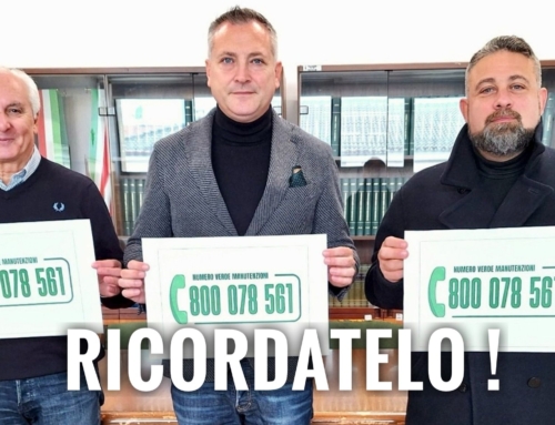 LEGNAGO. È ATTIVO IL NUMERO VERDE MANUTENZIONI: 800 078 561 A DISPOSIZIONE DELLA CITTADINANZA PER LE SEGNALAZIONI ALL’AMMINISTRAZIONE.