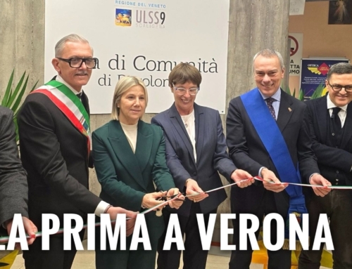 BOVOLONE. INAUGURATA LA CASA DELLA COMUNITÀ RINNOVATA: COSTO 490MILA EURO. TAGLIO DEL NASTRO ALLA PRESENZA DI LANZARIN, BENINI E PASINI.