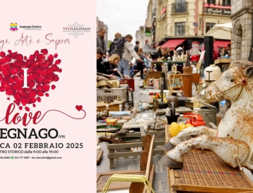 LEGNAGO. DOMENICA 2 FEBBRAIO VIVILEGNAGO PORTA IN CENTRO STORICO “I LOVE LEGNAGO”: VINTAGE, ARTE E SAPORI ASPETTANDO SAN VALENTINO.