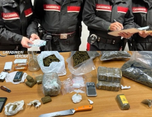 LEGNAGO, ISOLA RIZZA E BEVILACQUA. BLITZ ANTIDROGA DEI CARABINIERI: DUE ARRESTI E OLTRE 6 KG DI DROGA SEQUESTRATI.