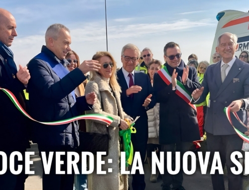 LEGNAGO. INAUGURATA LA NUOVA SEDE DELLA CROCE VERDE INTITOLATA AL FONDATORE DI AERMEC GIORDANO RIELLO. TAGLIO DEL NASTRO CON I FIGLI.