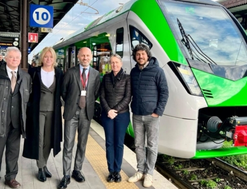 TRASPORTI. LA VICEPRESIDENTE DEL VENETO DE BERTI  HA INAUGURATO IL PRIMO TRENO IBRIDO SULLA TRATTA VERONA-ROVIGO.